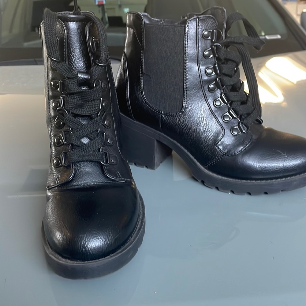 Black ankle boots